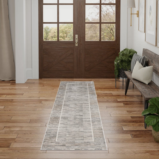 Nourison Desire DSR02 Charcoal Grey Runner Rug - Love-Rugs alternate image