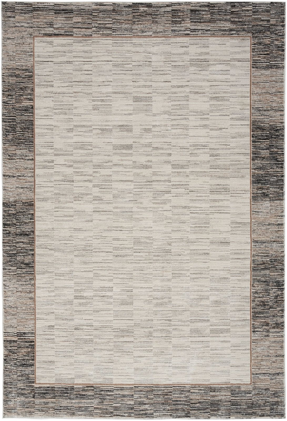Nourison Desire DSR02 Grey Black Rug - Love-Rugs