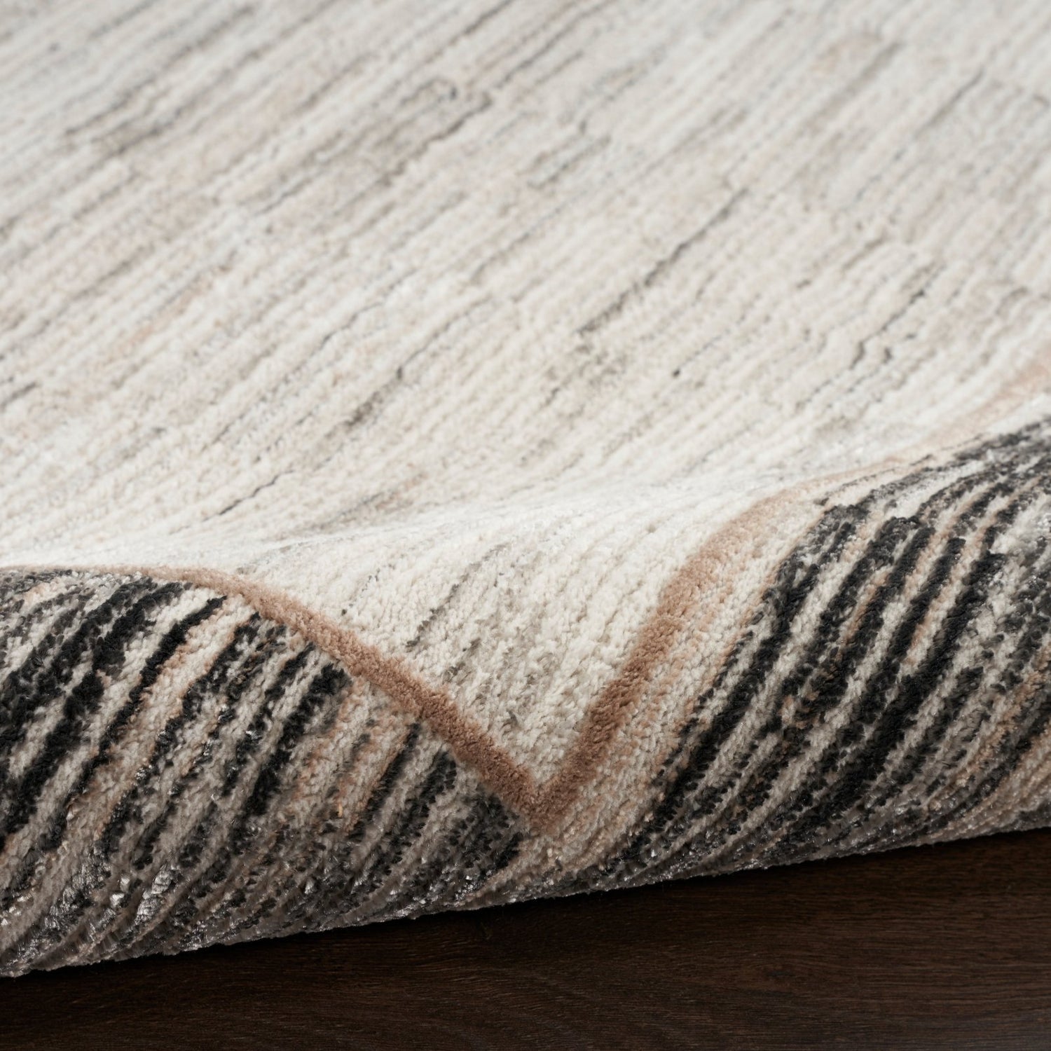 Nourison Desire DSR02 Grey Black Rug - Love-Rugs
