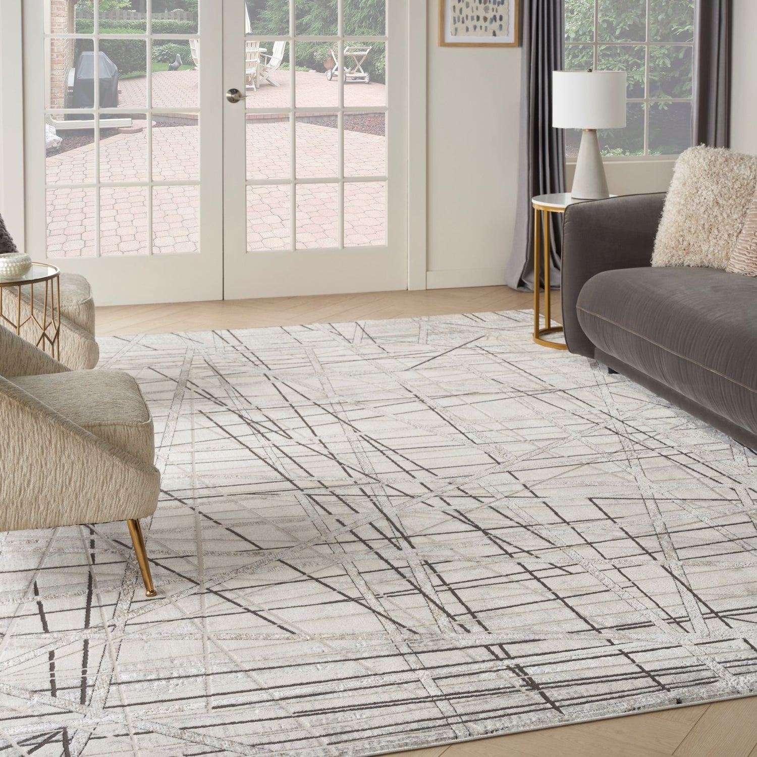 Nourison Desire DSR03 Grey Silver Rug - Love-Rugs