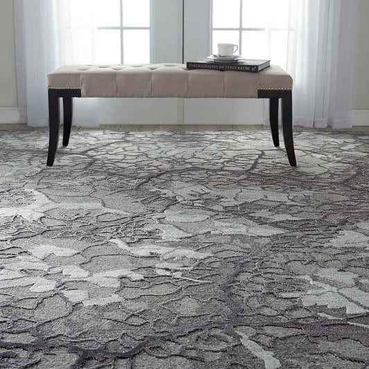 Nourison Divine DIV01 Charcoal Rug - Love-Rugs