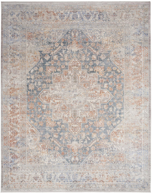 Nourison Elegant Heirlooms ELH01 IVBLU Rug - Love-Rugs