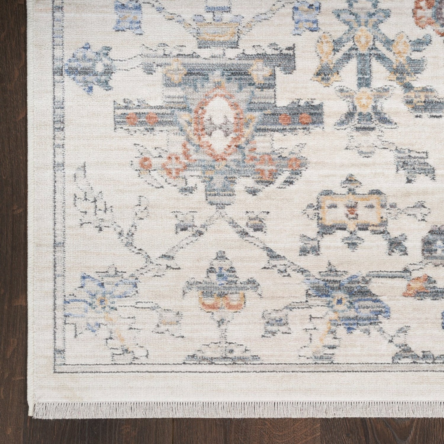 Nourison Elegant Heirlooms ELH02 IVGRY Runner Rug - Love-Rugs