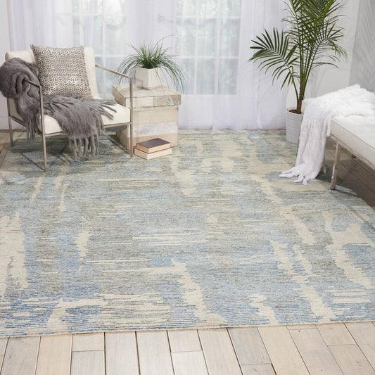 Nourison Ellora ELLO1 Blue Rug - Love-Rugs