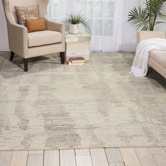 Nourison Ellora ELLO1 Ivory Grey Rug - Love-Rugs