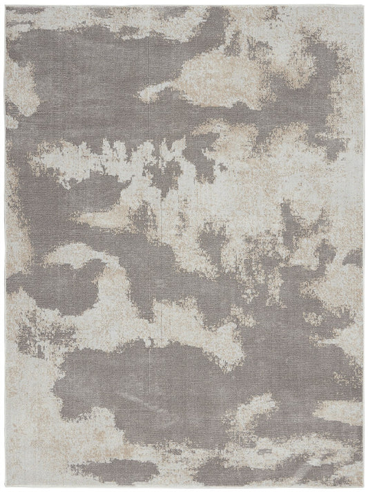 Nourison Etchings ETC03 Grey Rug - Love-Rugs