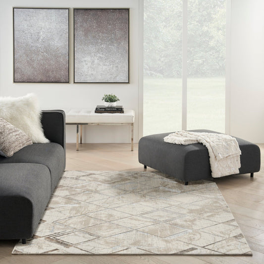 Nourison Glitz GLZ02 IVGRY Rug - Love-Rugs alternate image