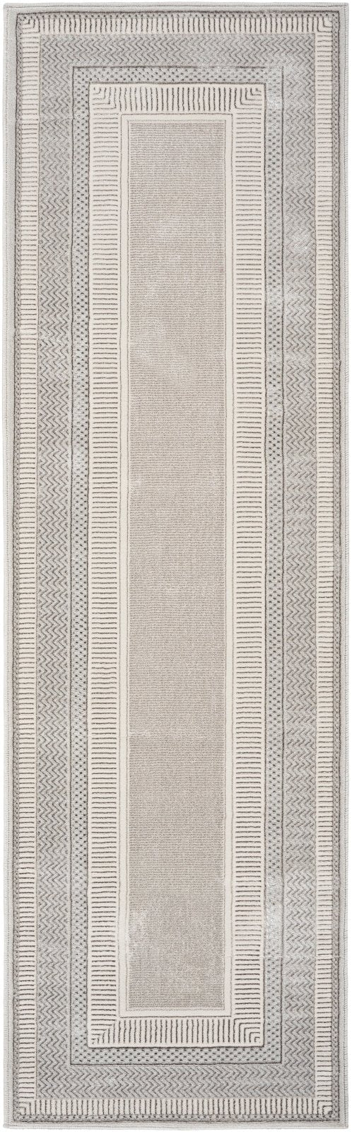 Nourison Glitz GLZ07 Silver Runner Rug - Love-Rugs