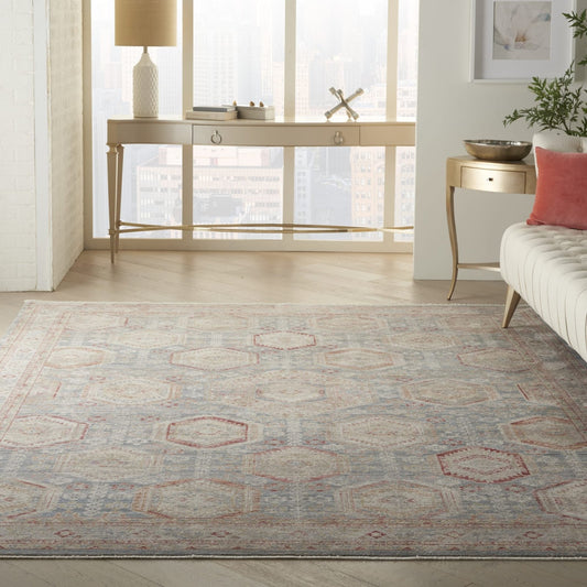 Nourison Homestead HMS01 Light Blue/Multi Rug - Love-Rugs alternate image