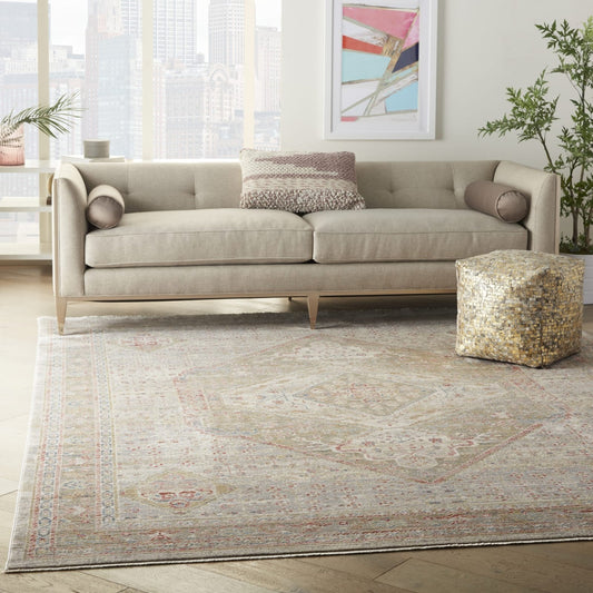 Nourison Homestead HMS03 Beige / Grey Rug - Love-Rugs alternate image