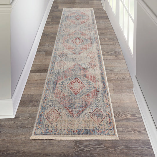 Nourison Homestead HMS03 Blue Grey Runner Rug - Love-Rugs alternate image