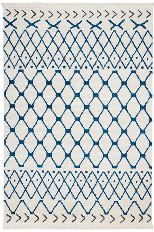 Nourison Kamala DS500 -White Blue Rug - Love-Rugs alternate image