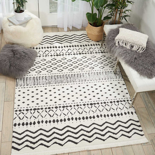 Nourison Kamala DS501 -White Rug - Love-Rugs