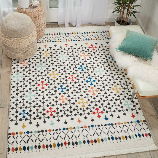 Nourison Kamala DS504 - White Rug - Love-Rugs