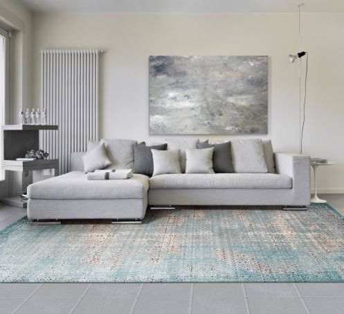 Nourison Karma KRM01 BLU Blue Rug - Love-Rugs