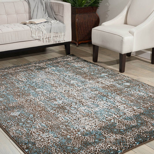 Nourison Karma KRM04 BLUE Rug - Love-Rugs