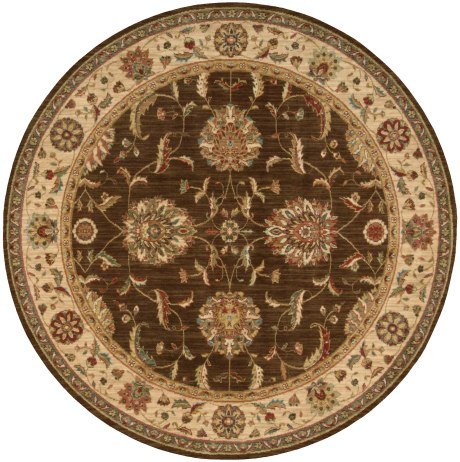 Nourison Living Treasures LI04 Brown Round Rug - Love-Rugs