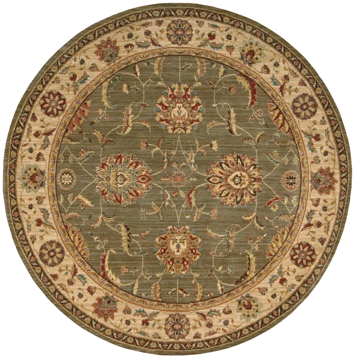 Nourison Living Treasures LI04 Green Rug - Love-Rugs