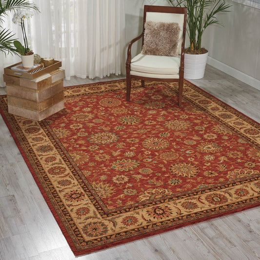 Nourison Living Treasures LI05 RUS Rust Rug - Love-Rugs