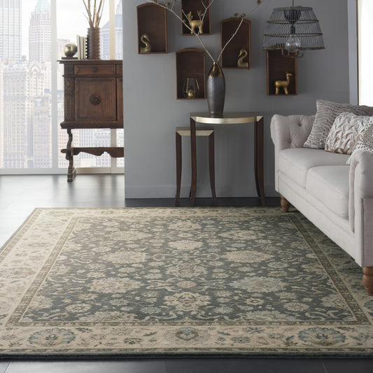 Nourison Living Treasures LI16 Grey Ivory Rug - Love-Rugs alternate image