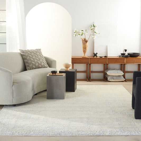 Nourison Luna LUN01 Ivory Silver Blue Rug - Love-Rugs alternate image
