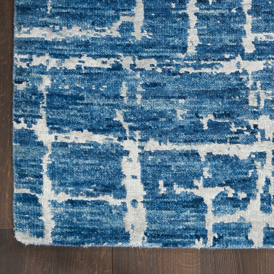 Nourison Luna LUN02 Blue Silver Rug - Love-Rugs alternate image