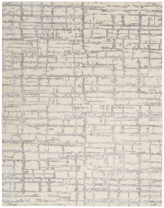 Nourison Luna LUN02 Ivory Grey Rug - Love-Rugs