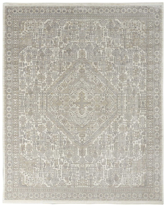 Nourison Lustrous Weave LUW02 Ivory / Beige Rug - Love-Rugs