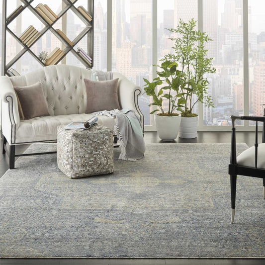Nourison Lustrous Weave LUW04 Blue / Grey Rug - Love-Rugs alternate image