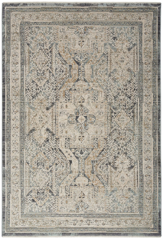 Nourison Lynx LNX01 Ivory Charcoal Rug - Love-Rugs
