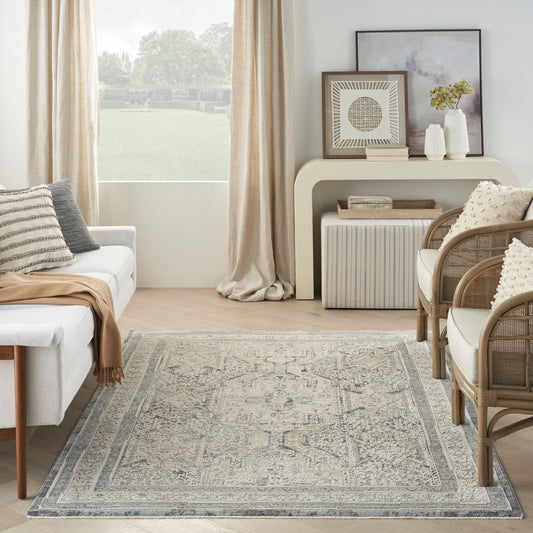 Nourison Lynx LNX01 Ivory Charcoal Rug - Love-Rugs alternate image