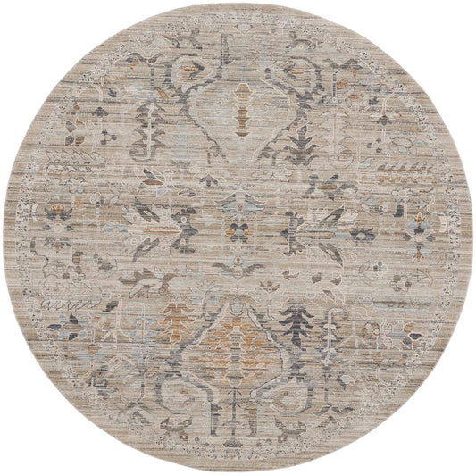 Nourison Lynx LNX02 Ivory Taupe Round Rug - Love-Rugs alternate image