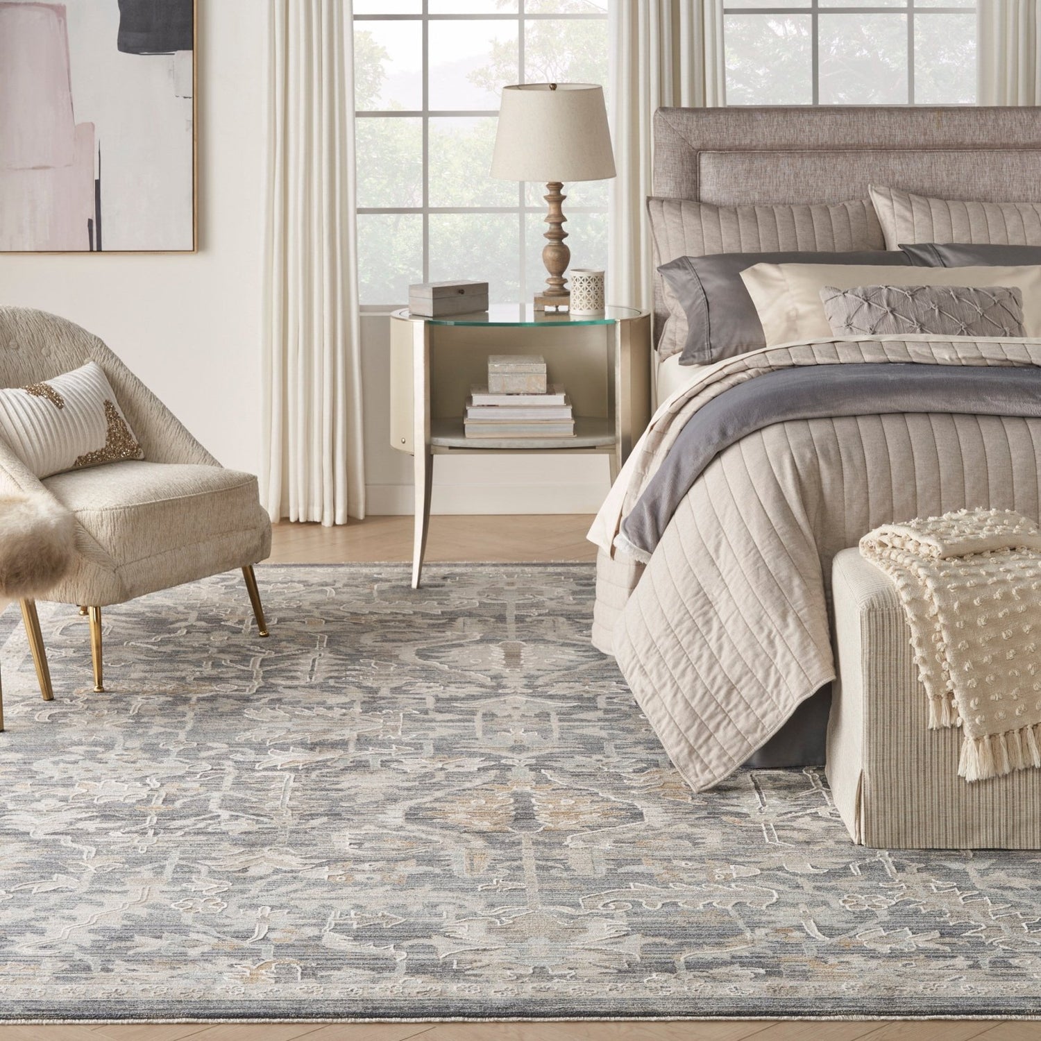 Nourison Lynx LNX02 Navy Rug - Love-Rugs