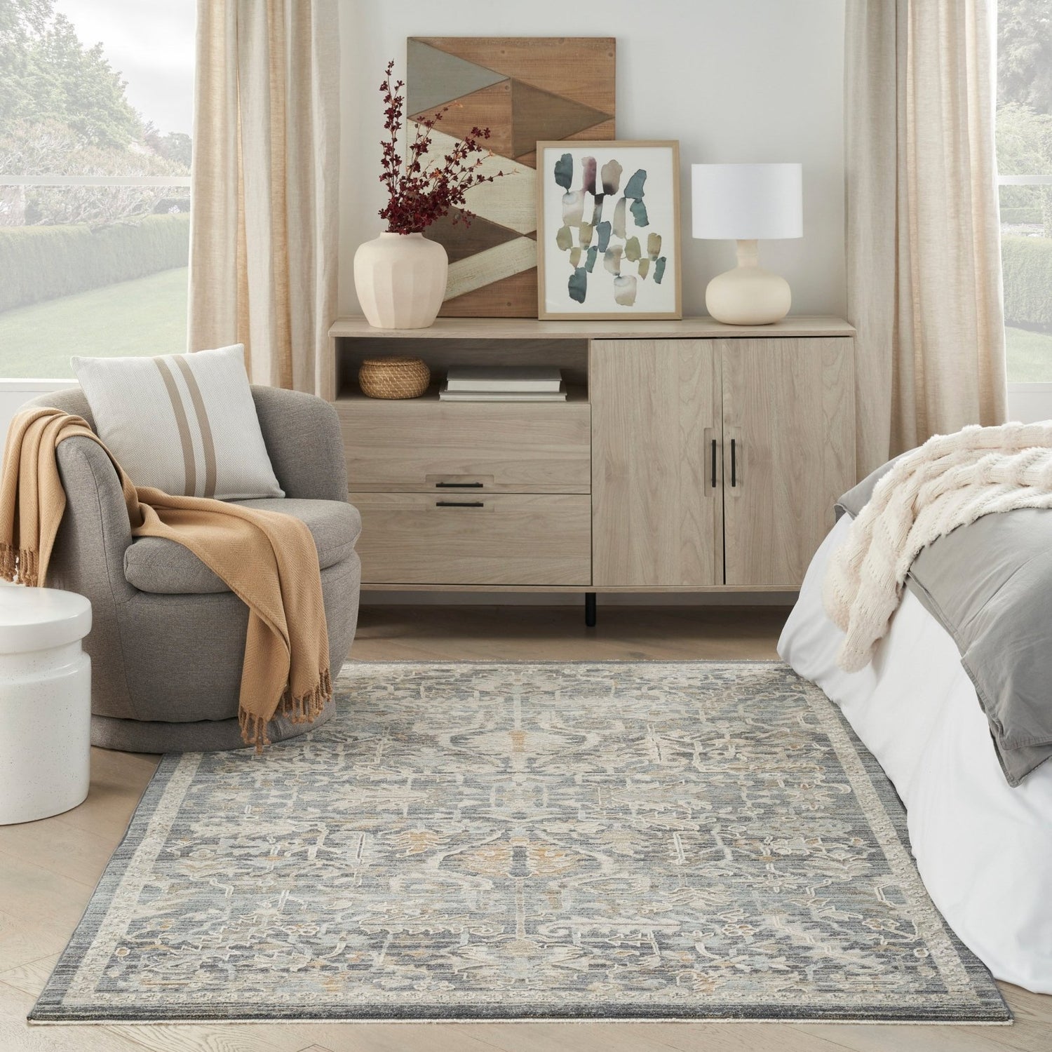 Nourison Lynx LNX02 Navy Rug - Love-Rugs