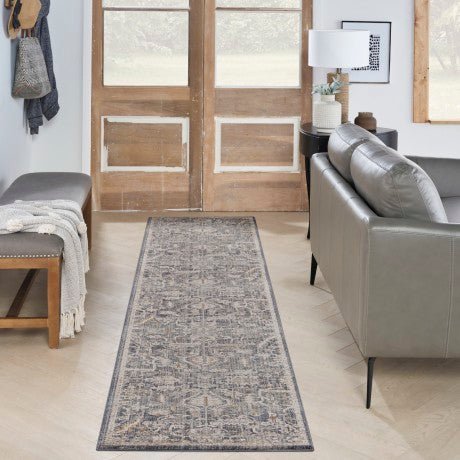 Nourison Lynx LNX02 Navy Runner Rug - Love-Rugs