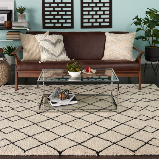 Nourison Martil MAT01 Ivory Charcoal Rug - Love-Rugs alternate image