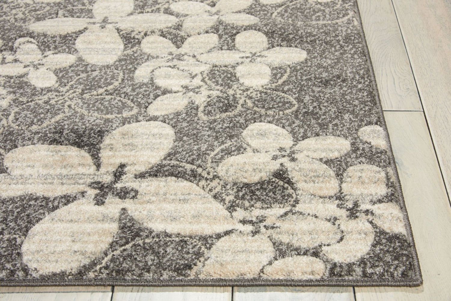 Nourison Maxell MAE02 Charcoal Runner Rug - Love-Rugs