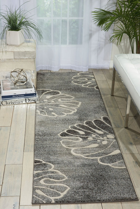 Nourison Maxell MAE04 Grey Runner Rug - Love-Rugs alternate image