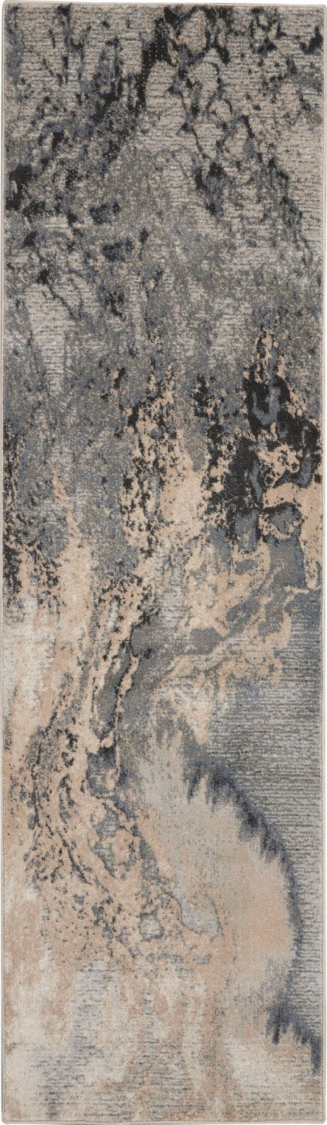 Nourison Maxell MAE08 Grey Runner Rug - Love-Rugs