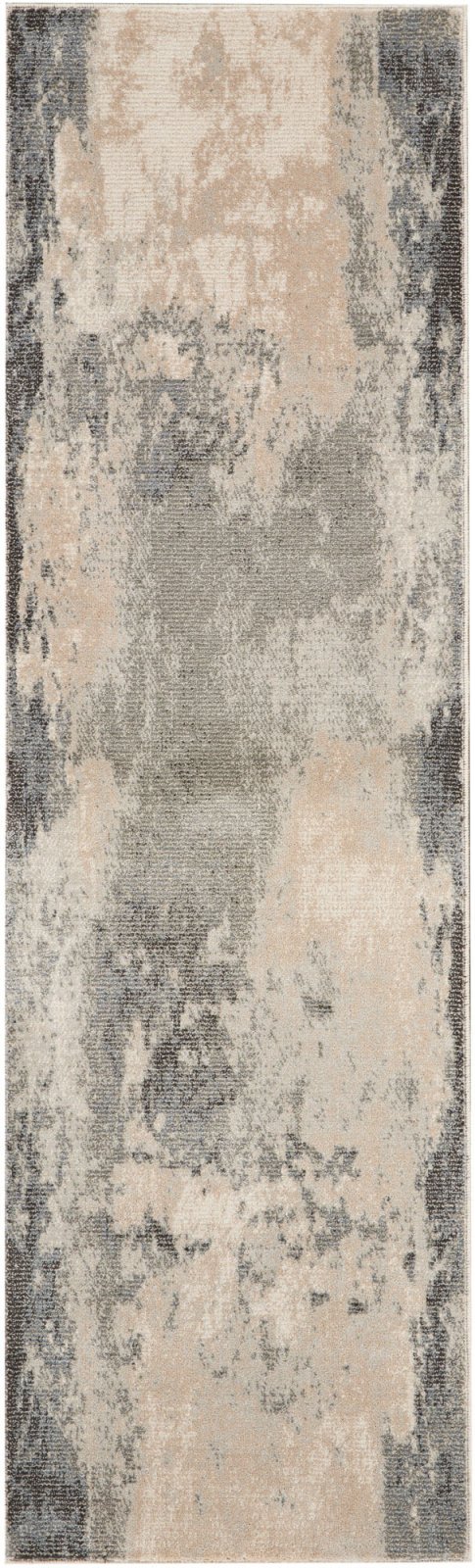 Nourison Maxell MAE13 Ivory Grey Runner Rug - Love-Rugs