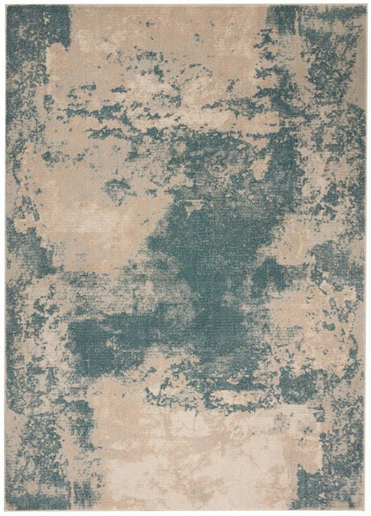Nourison Maxell MAE13 Ivory Teal Rug - Love-Rugs alternate image