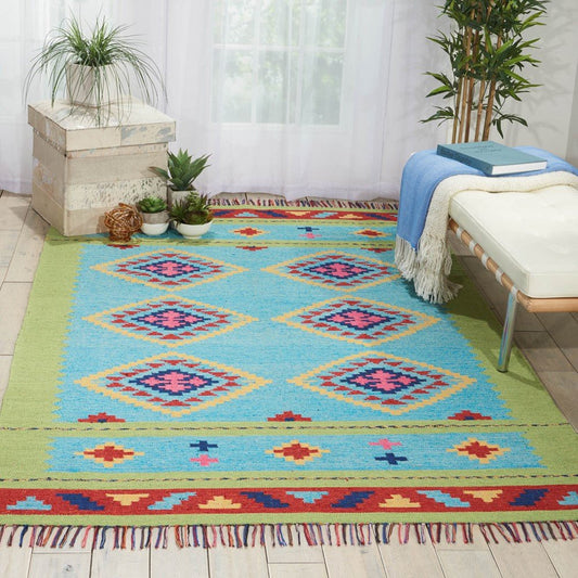 Nourison Nourison - Baja Baja - BAJ02 Blue Green Rug - Love-Rugs