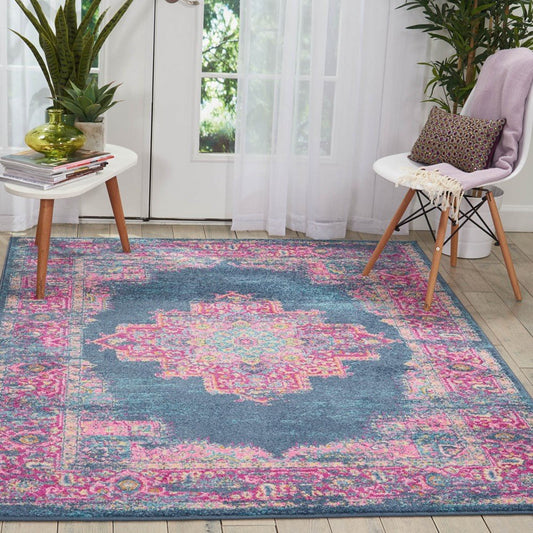 Nourison Passion PSN03 Blue Rug - Love-Rugs alternate image