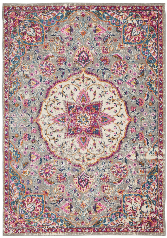 Nourison Passion PSN22 GREY MULTI Rug - Love-Rugs