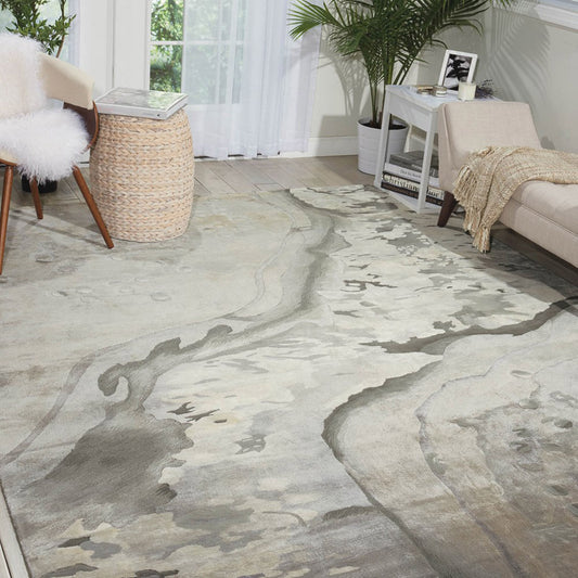 Nourison Prismatic PRS05 Silver Cloud Rug - Love-Rugs