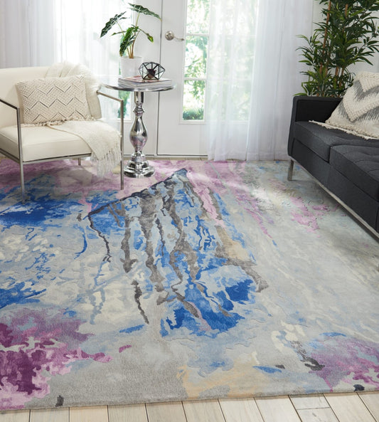 Nourison Prismatic PRS11 Grey/Multi Rug - Love-Rugs