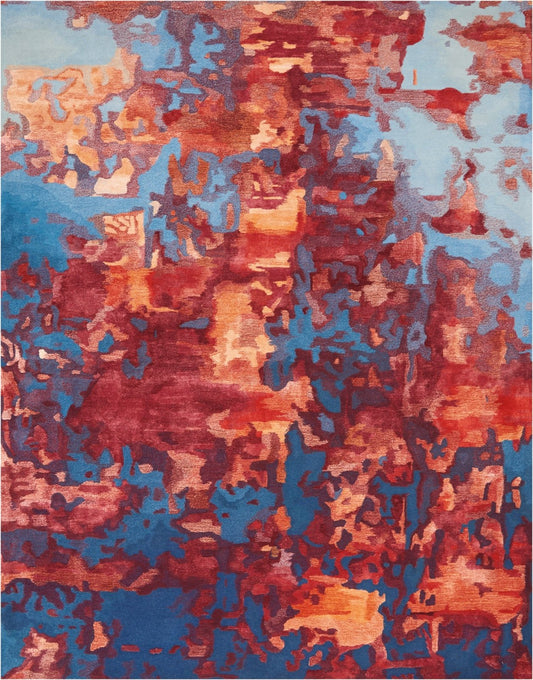Nourison Prismatic PRS13 Blue Flame Rug - Love-Rugs alternate image