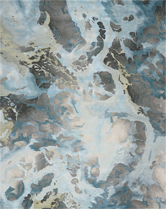 Nourison Prismatic PRS14 Grey Slate Rug - Love-Rugs alternate image