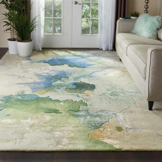 Nourison Prismatic PRS16 Seafoam Rug - Love-Rugs