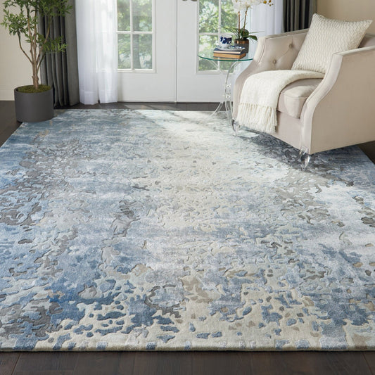 Nourison Prismatic PRS17 Denim Rug - Love-Rugs